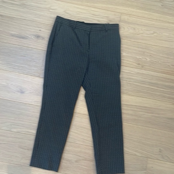 Theory size six blue brocade pants - Picture 1 of 4